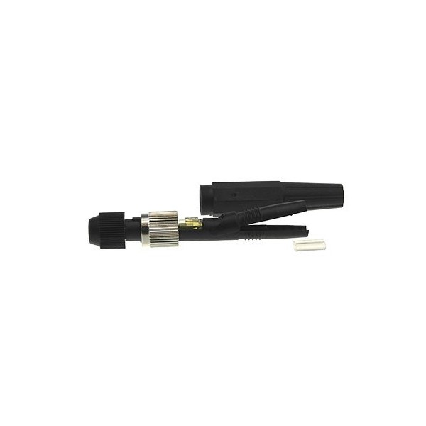 AMP909 Conector FC/PC MM OM3 50/125 cable 3,3x2,2 y 0,9mm ILO 3dB negro sin herramienta